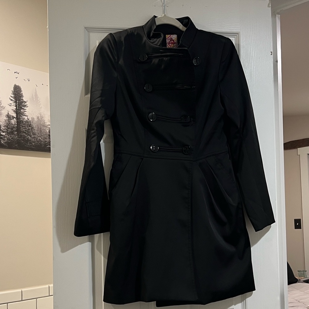 Elegant Black Trench Coat